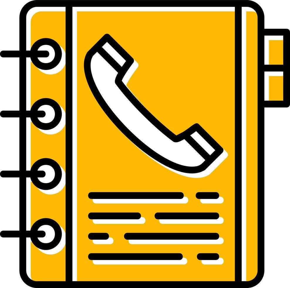 Phone Book Creative Icon Design vector