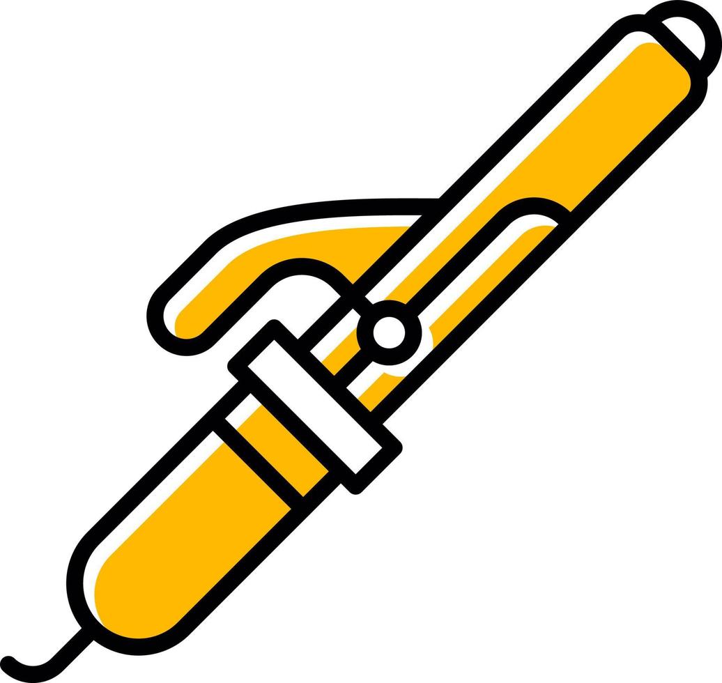 Curling Iron Creative Icon Design vector