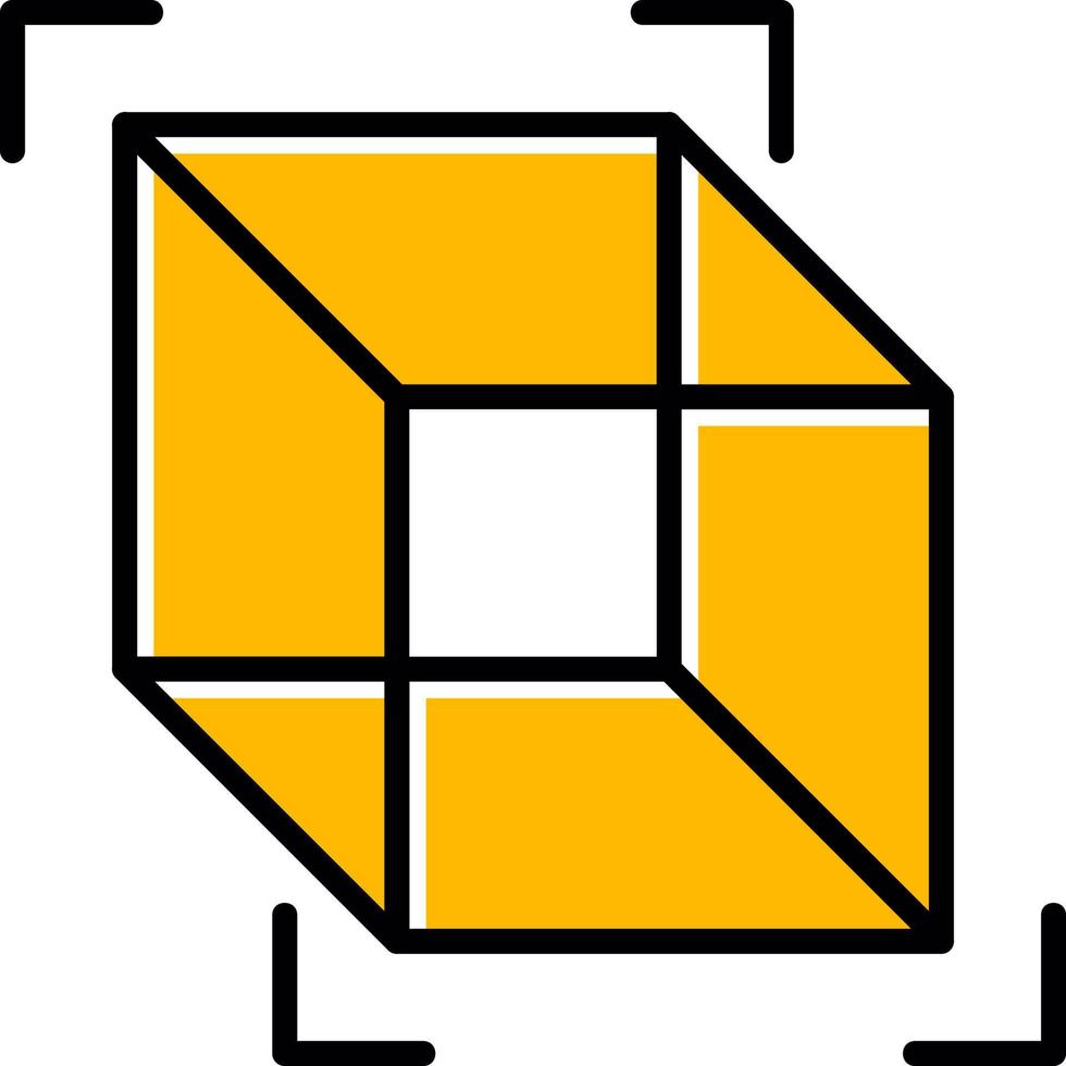 3d Cube Creative Icon Design vector