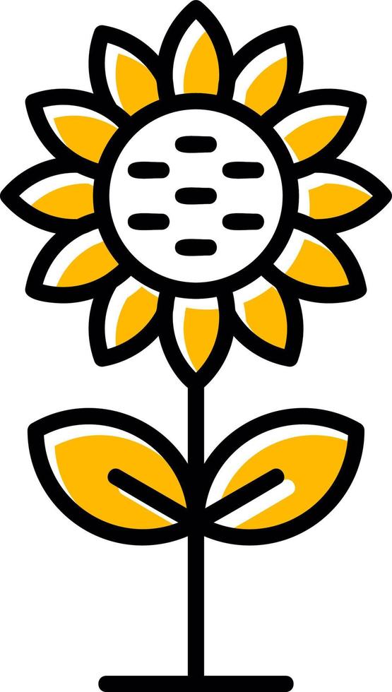Sunflower Creative Icon Design vector