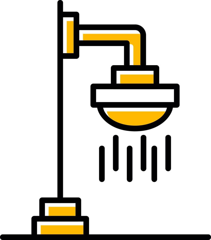Roof Shower Creative Icon Design vector