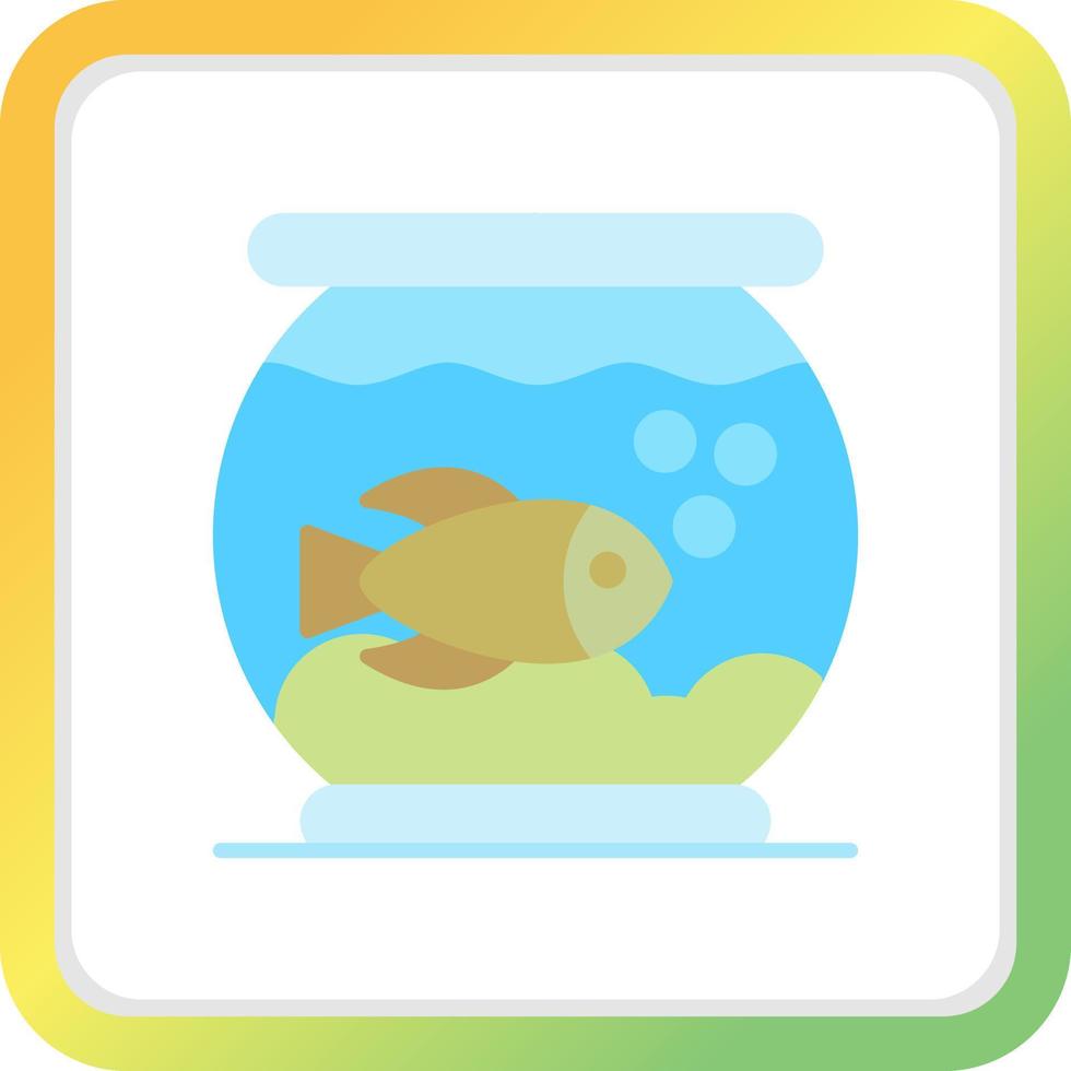 Fish Bowl Creative Icon Design vector