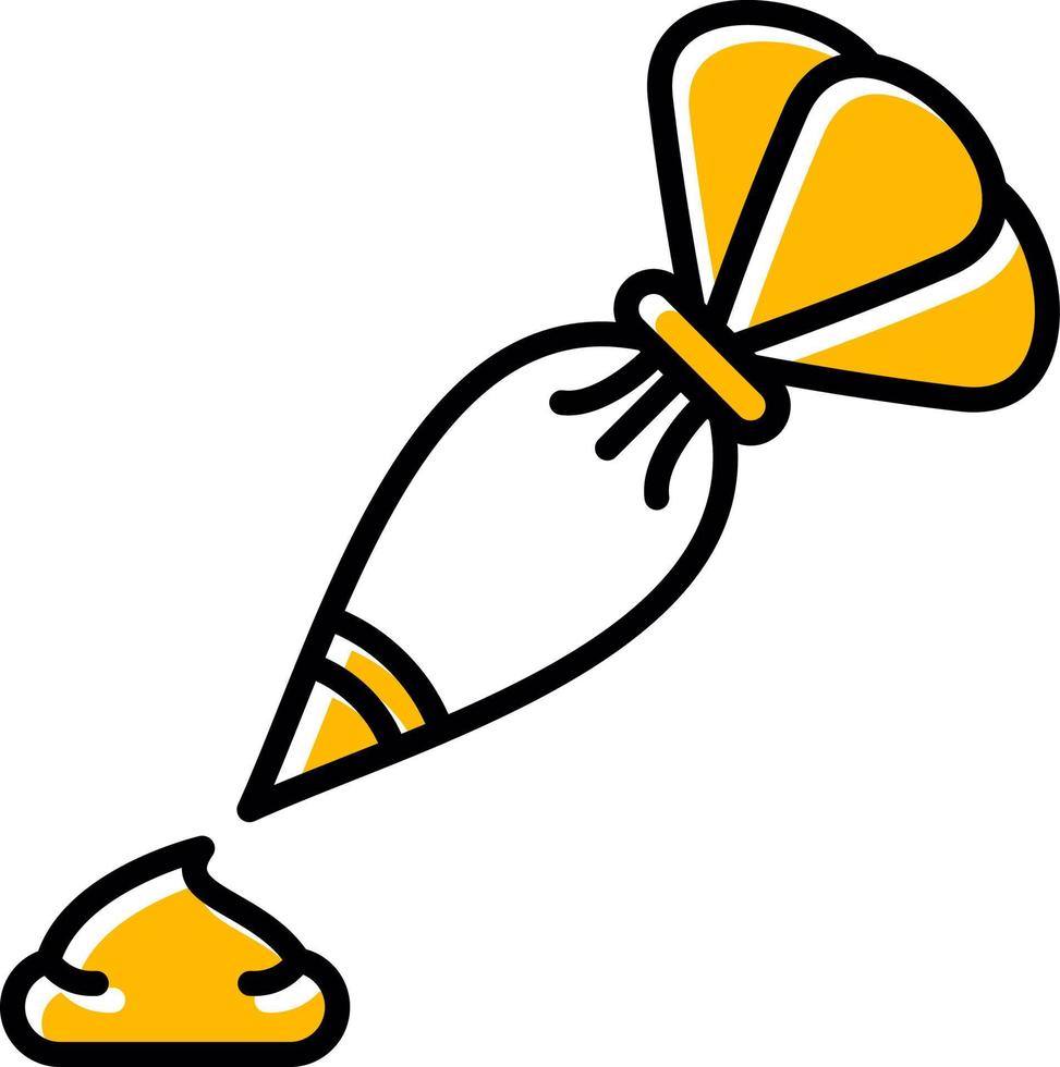 Piping Bag Creative Icon Design vector