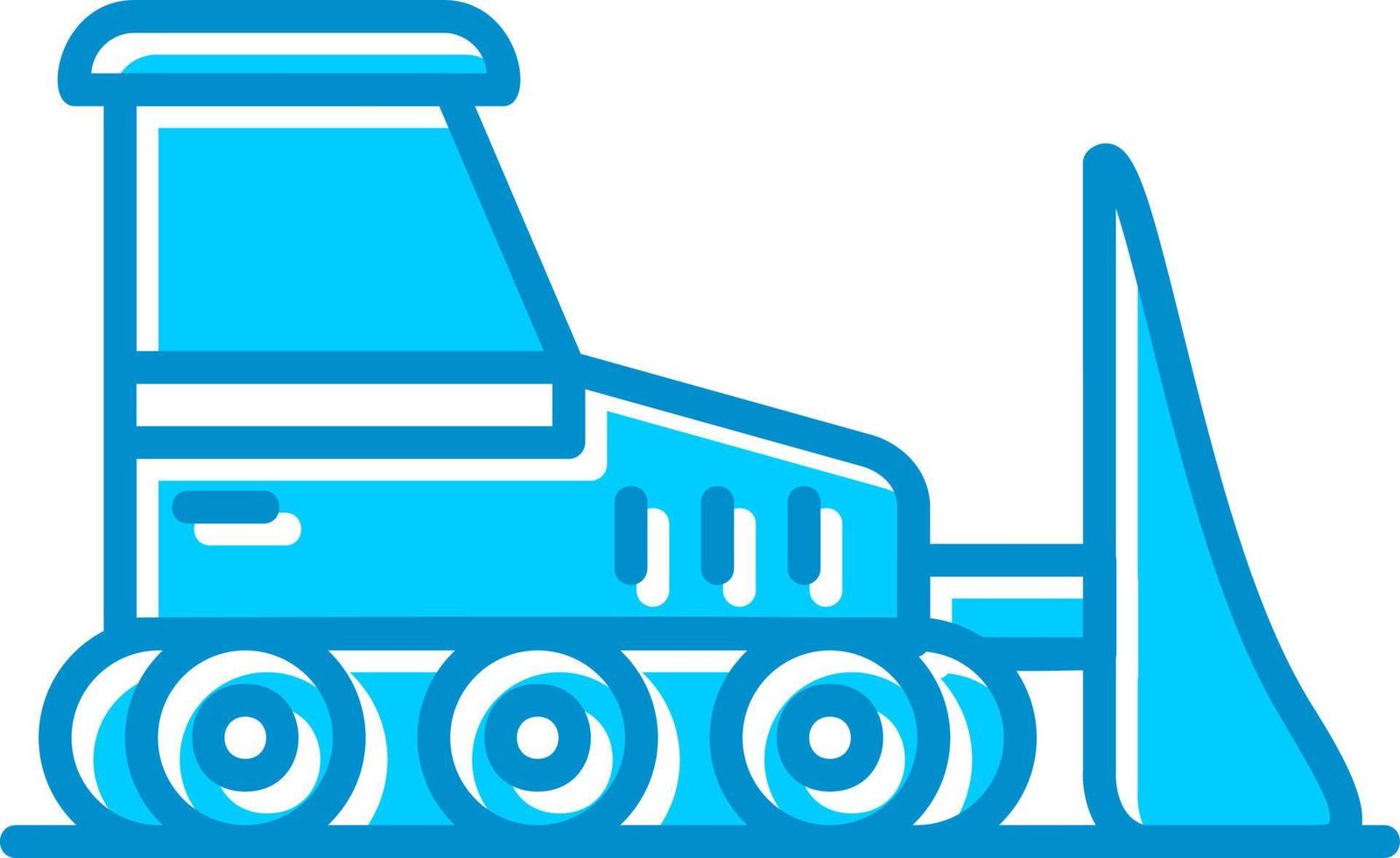 Bulldozer Creative Icon Design vector