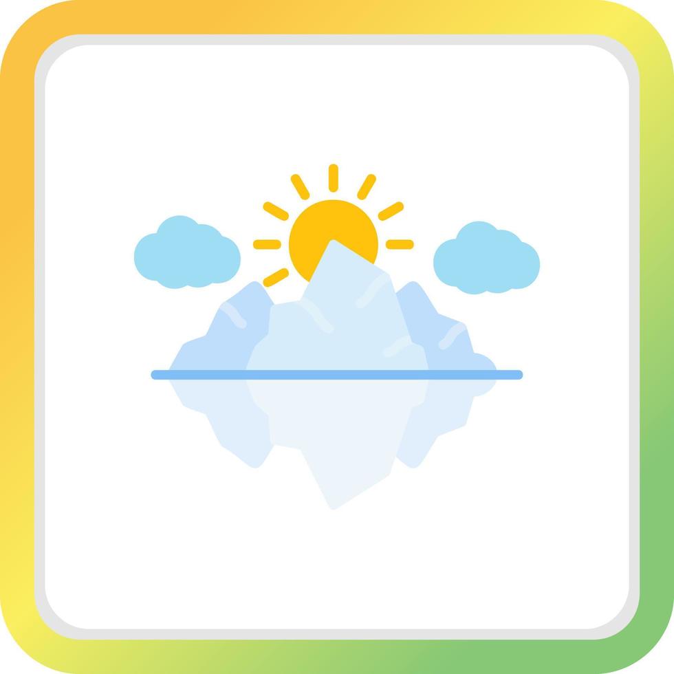 Iceberg Creative Icon Design vector