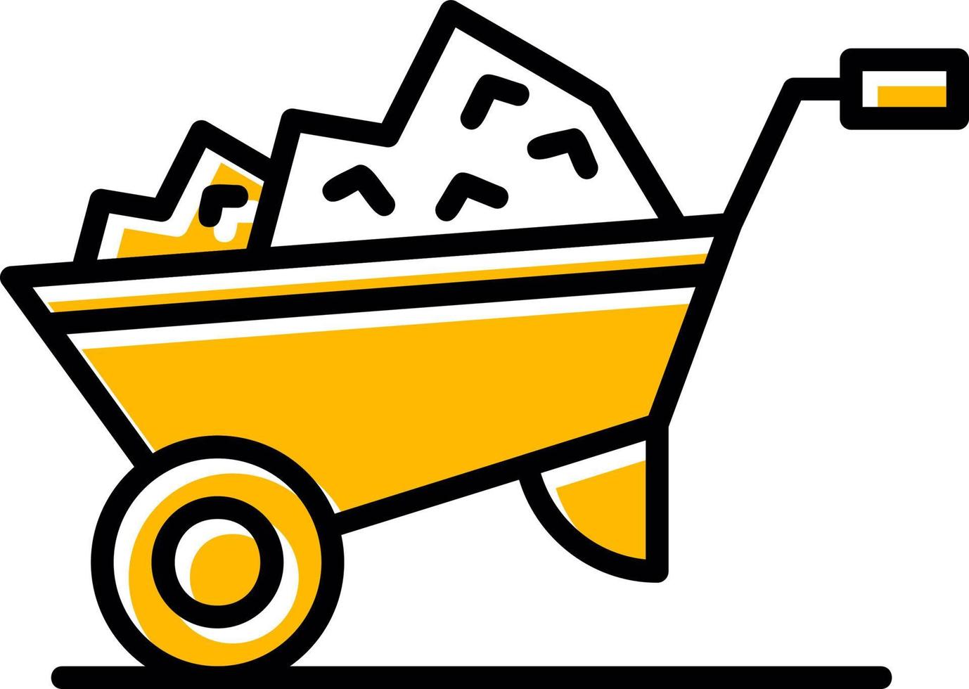 Wheelbarrow Creative Icon Design vector