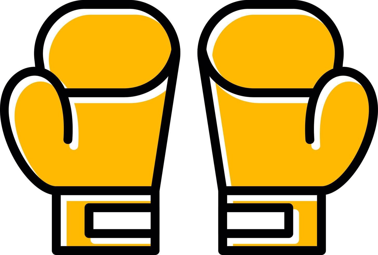 Boxing Gloves Creative Icon Design vector