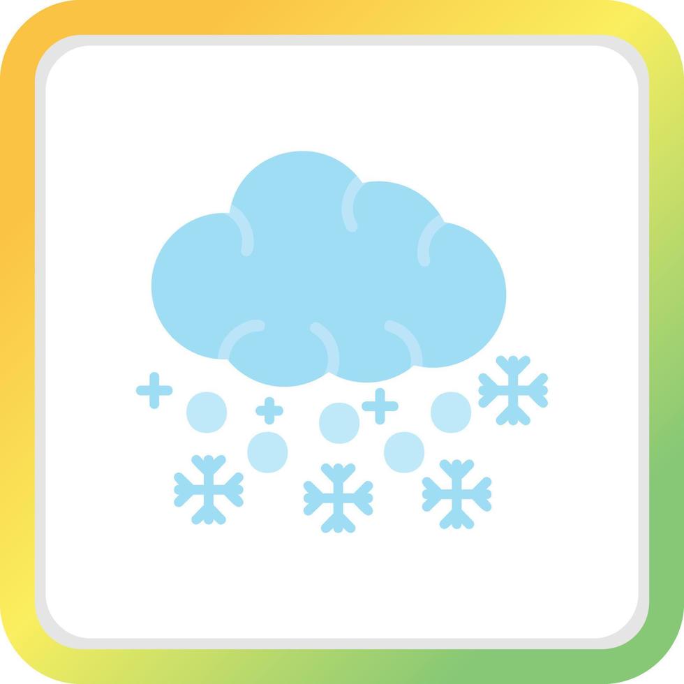 diseño de icono creativo de nieve vector