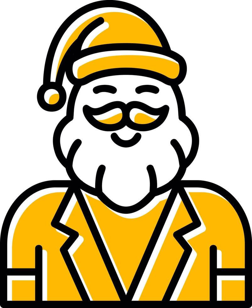 diseño de icono creativo de santa claus vector