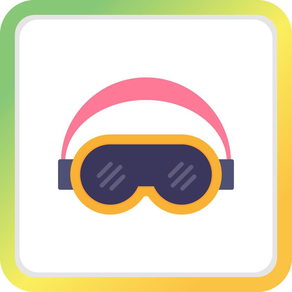 Ski Goggles Creative Icon Design vector