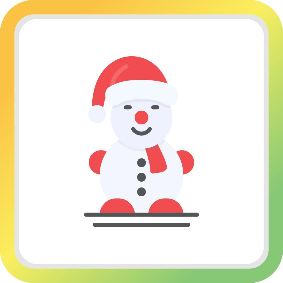Snowman Creative Icon Design vector