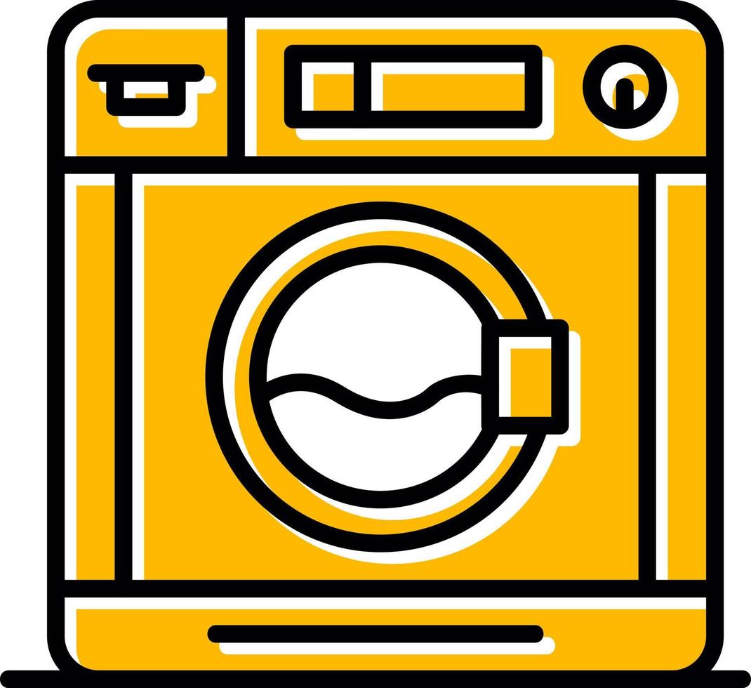 Washing Machine Creative Icon Design vector