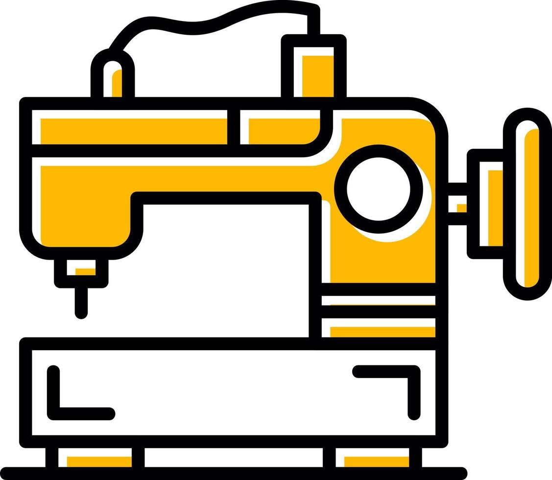 Sewing Machine Creative Icon Design vector