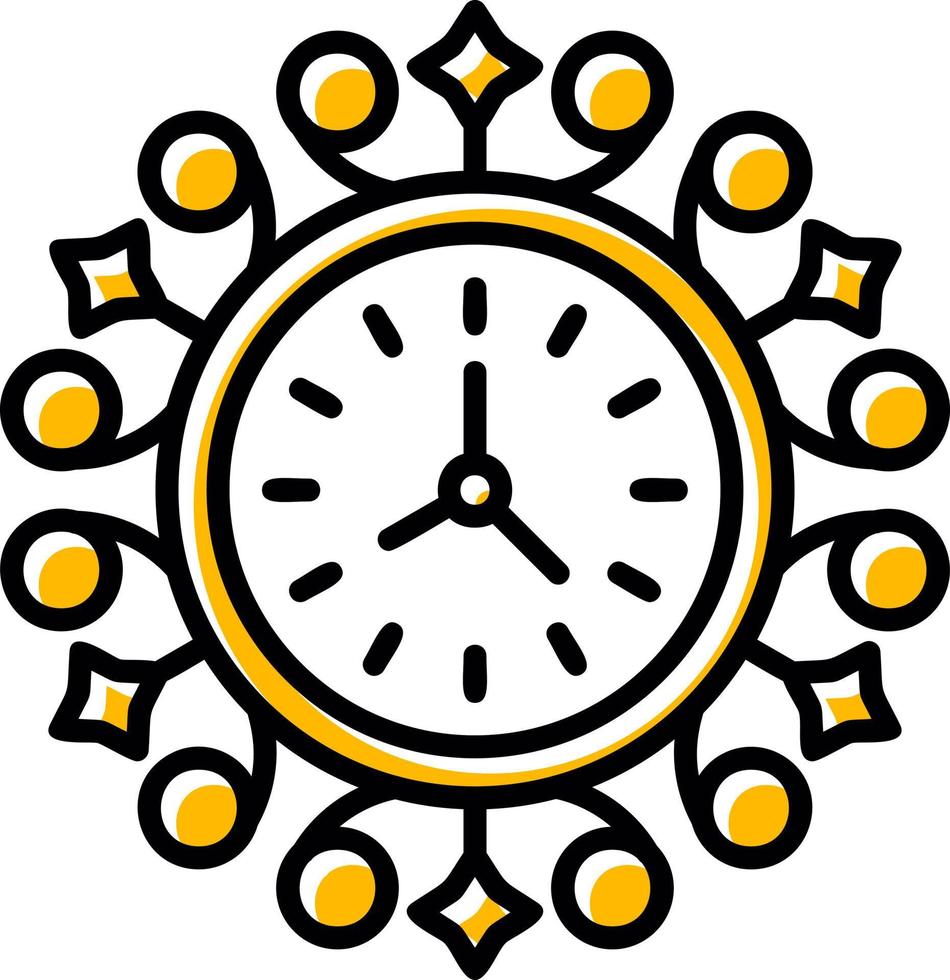 Wall Clock Creative Icon Design vector