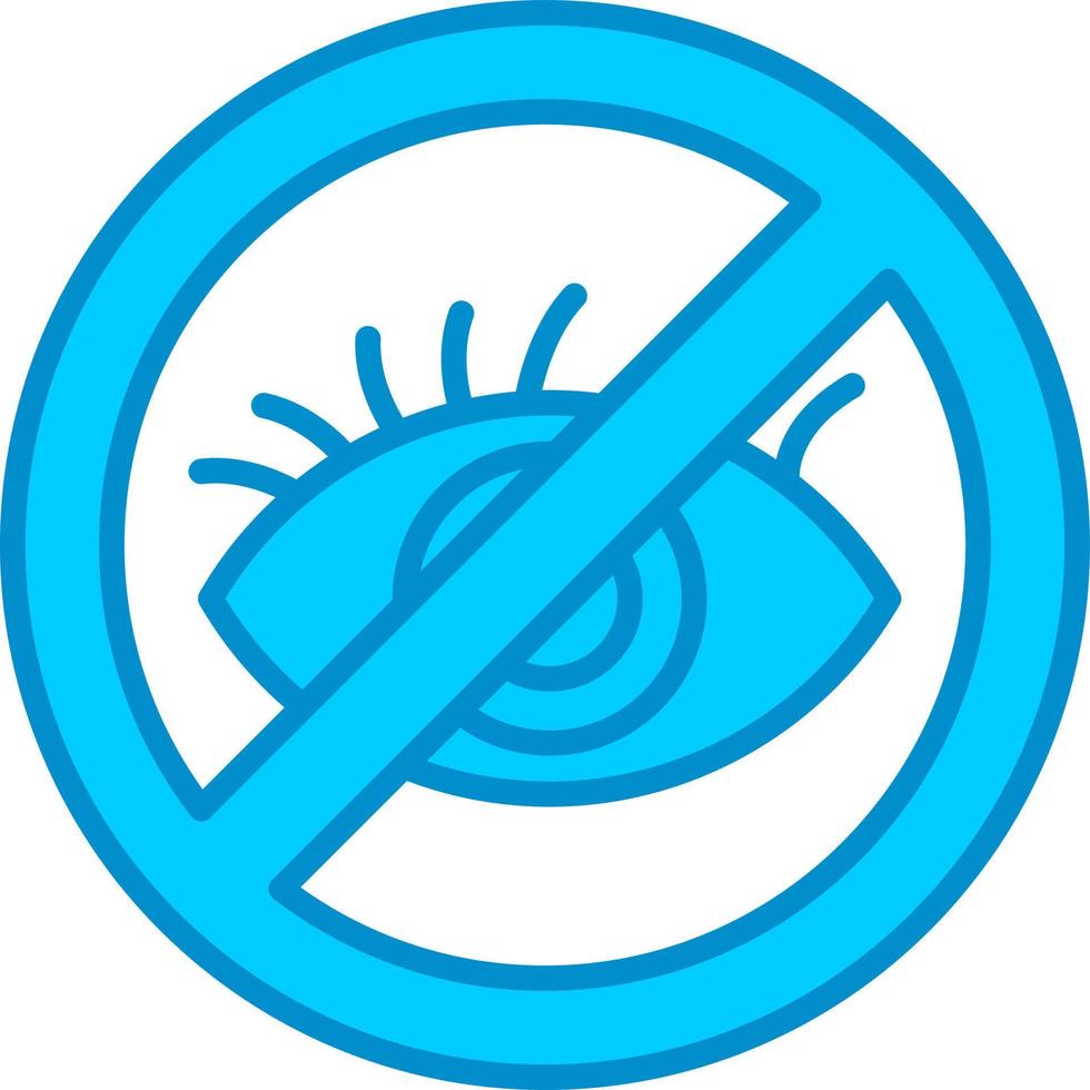 Blindness Creative Icon Design vector