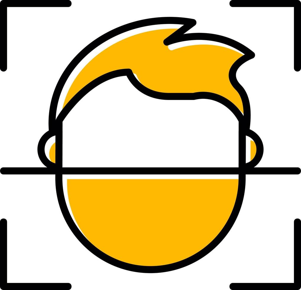 Face Id Creative Icon Design vector