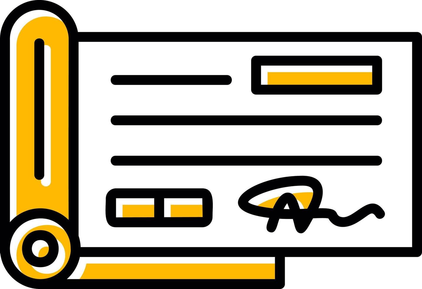 Cheque Creative Icon Design vector