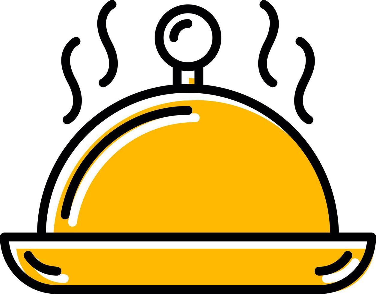 Serving Dish Creative Icon Design vector