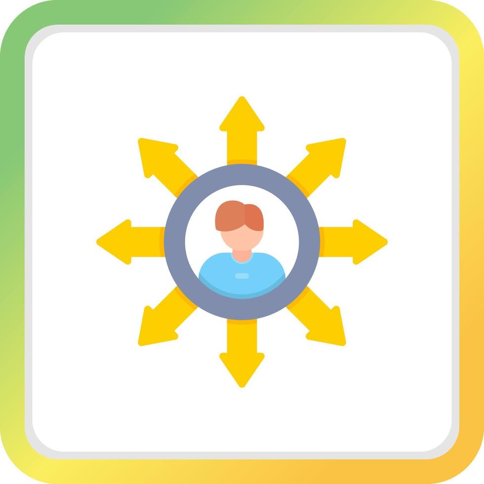 Influence Creative Icon Design vector