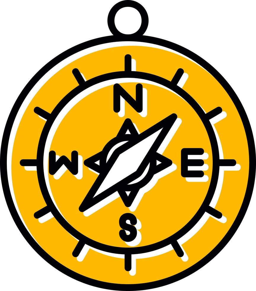 Compass Creative Icon Design vector
