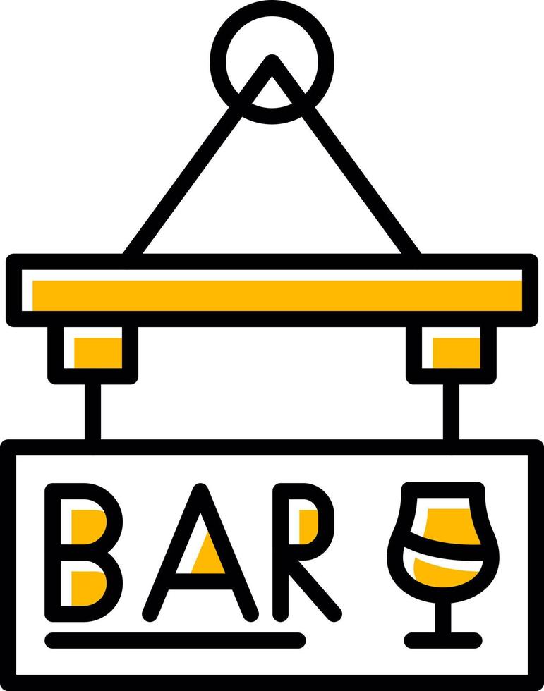 Bar Sign Board Creative Icon Design vector