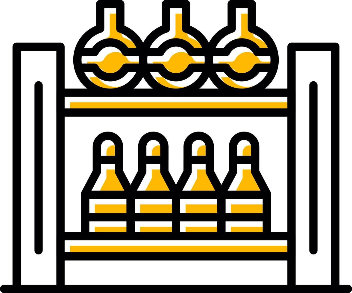 Bottle Rack Creative Icon Design vector