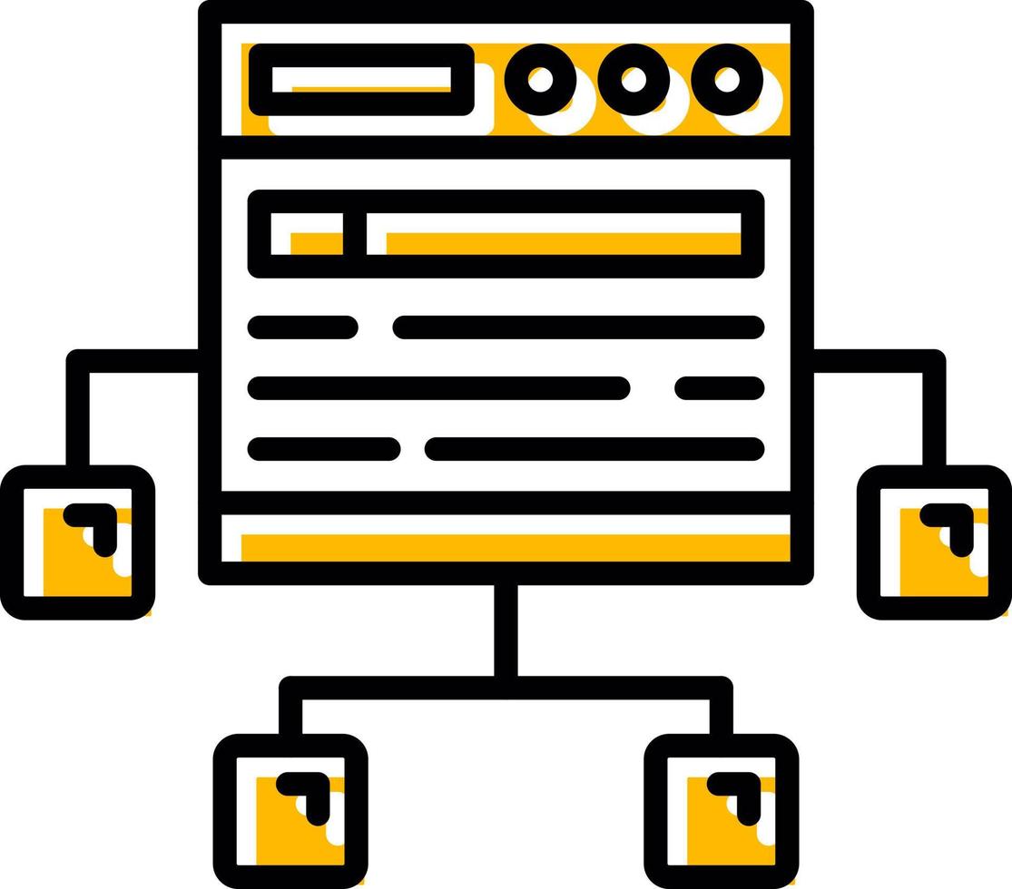 Sitemap Creative Icon Design vector