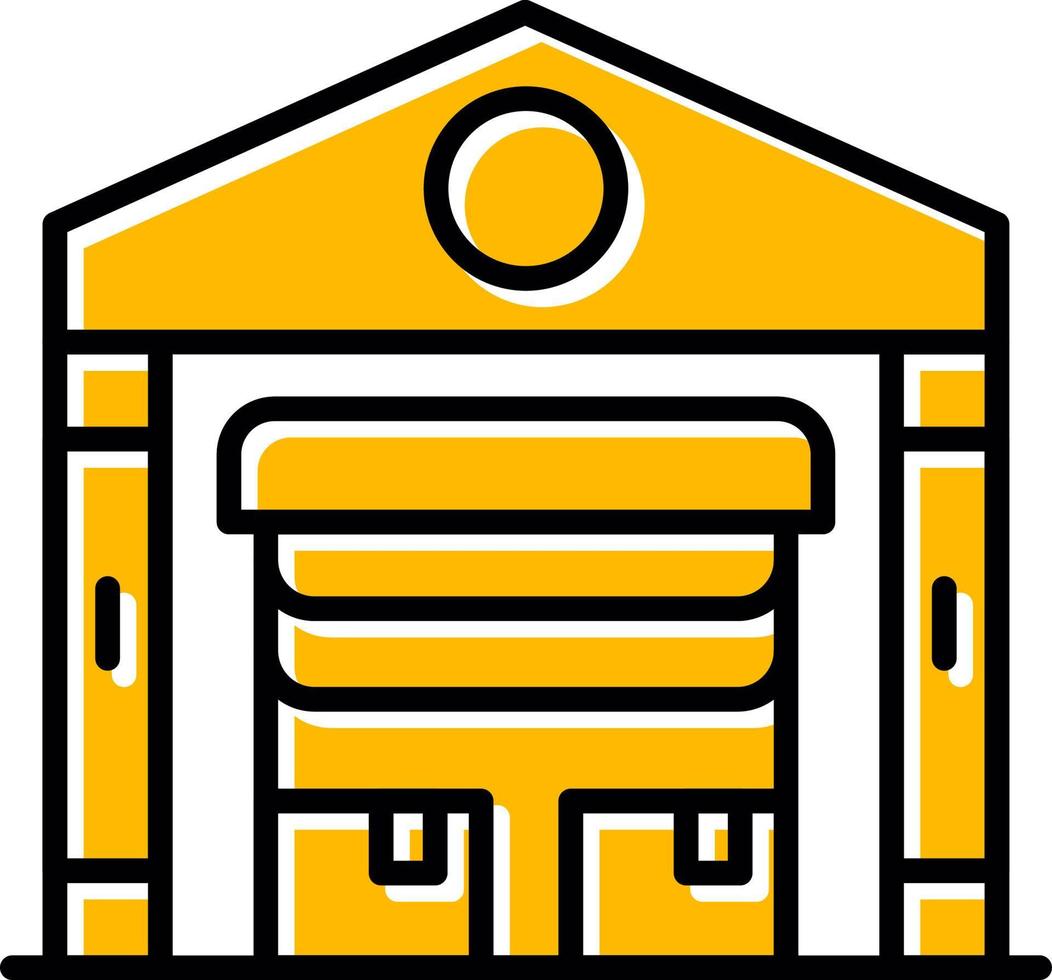 Warehouse Creative Icon Design vector