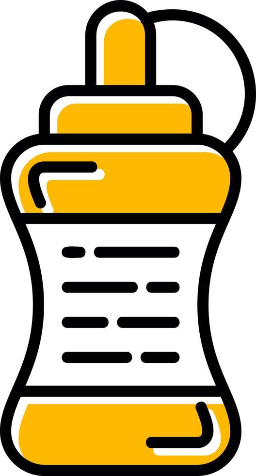 Water Bottle Creative Icon Design vector