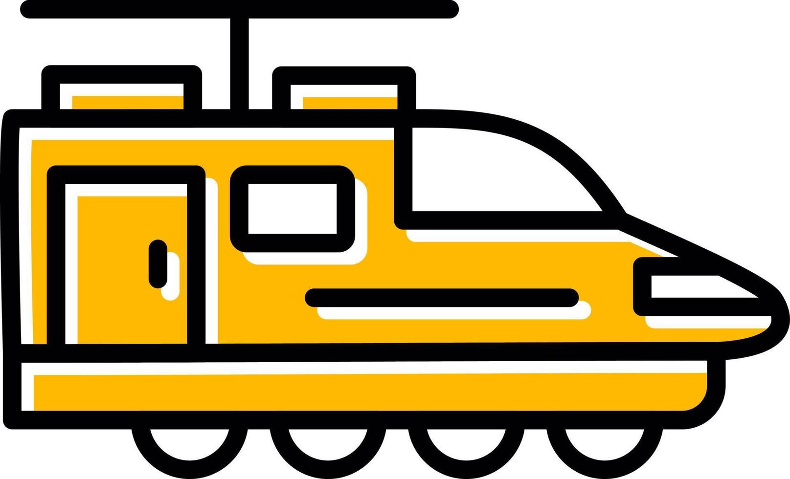 Electric Train Creative Icon Design vector
