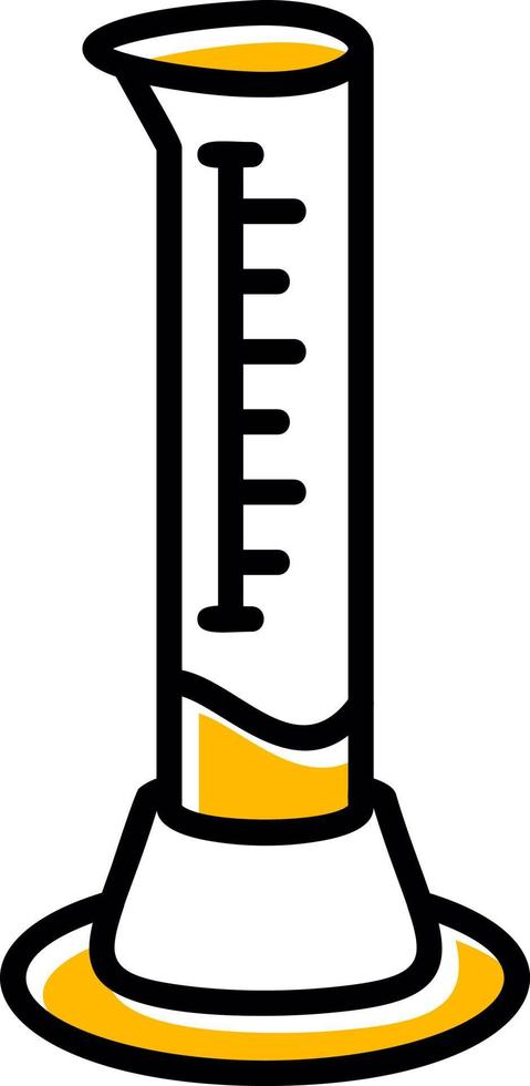 Graduated Cylinder Creative Icon Design vector