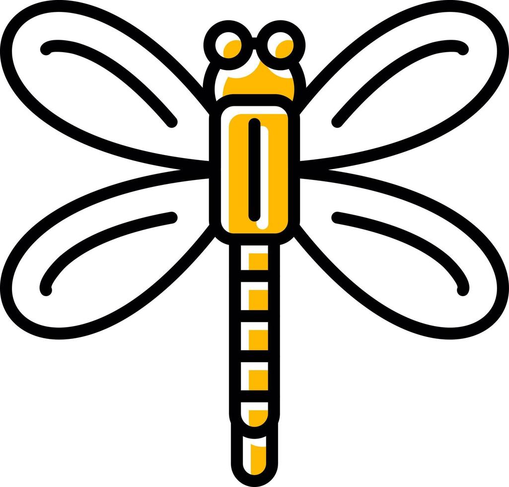 diseño de icono creativo de libélula vector