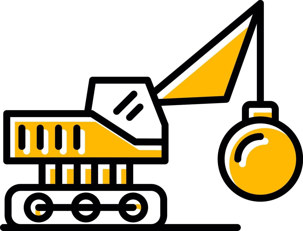 Demolish Creative Icon Design vector
