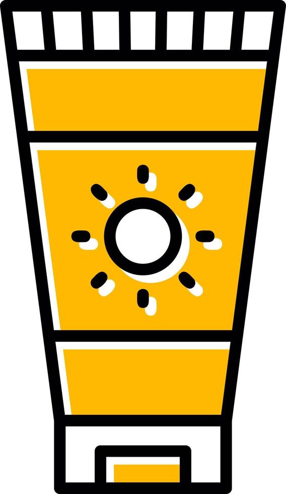 Sunscreen Creative Icon Design vector