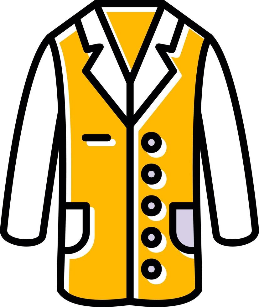 Lab Coat Creative Icon Design vector