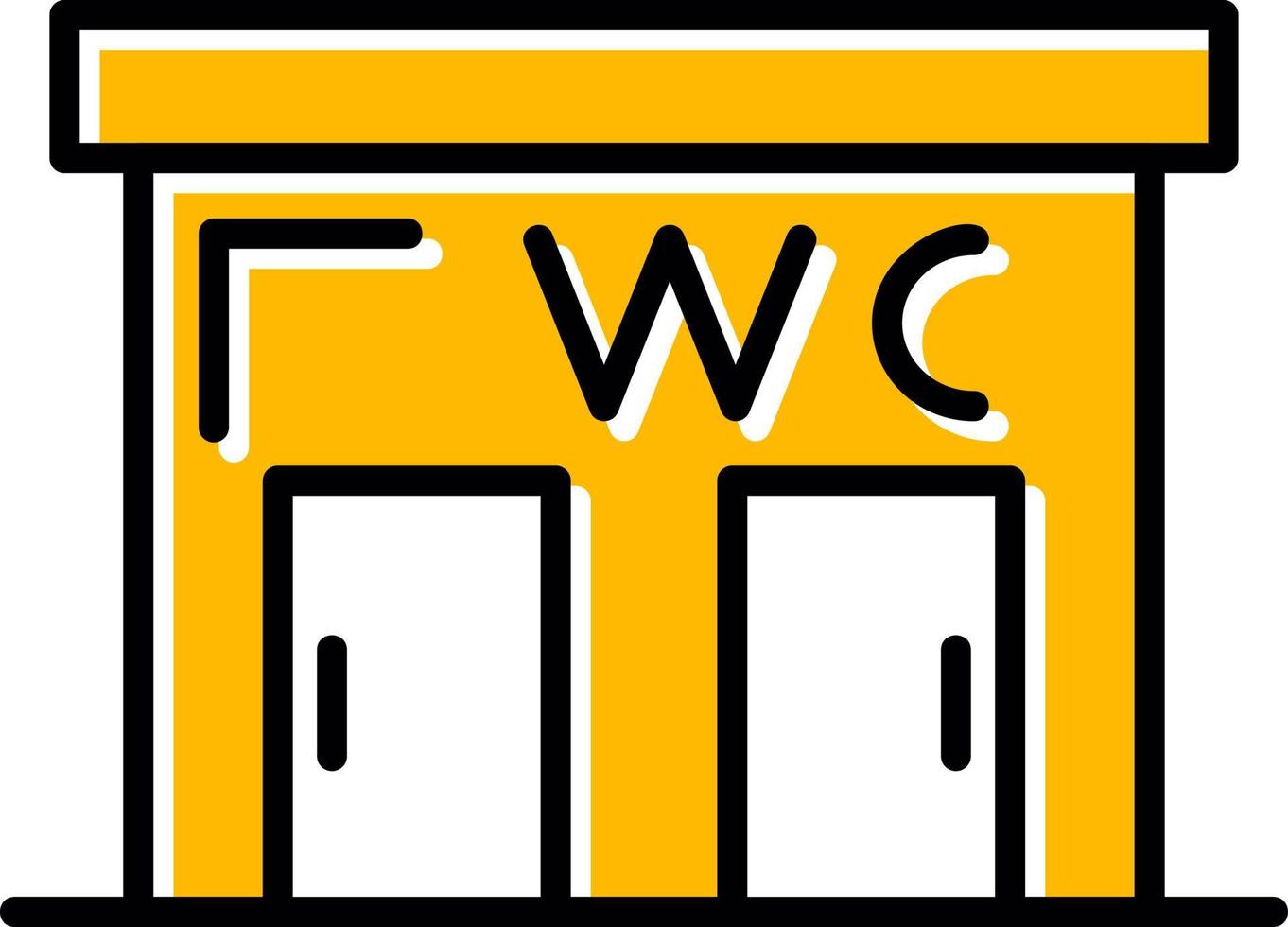 Public Toilet Creative Icon Design vector