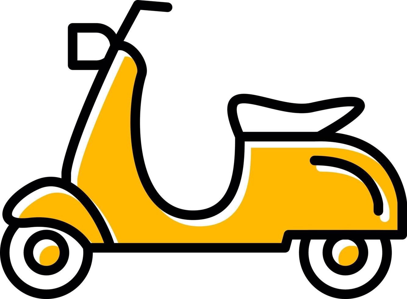 diseño de icono creativo de scooter vector