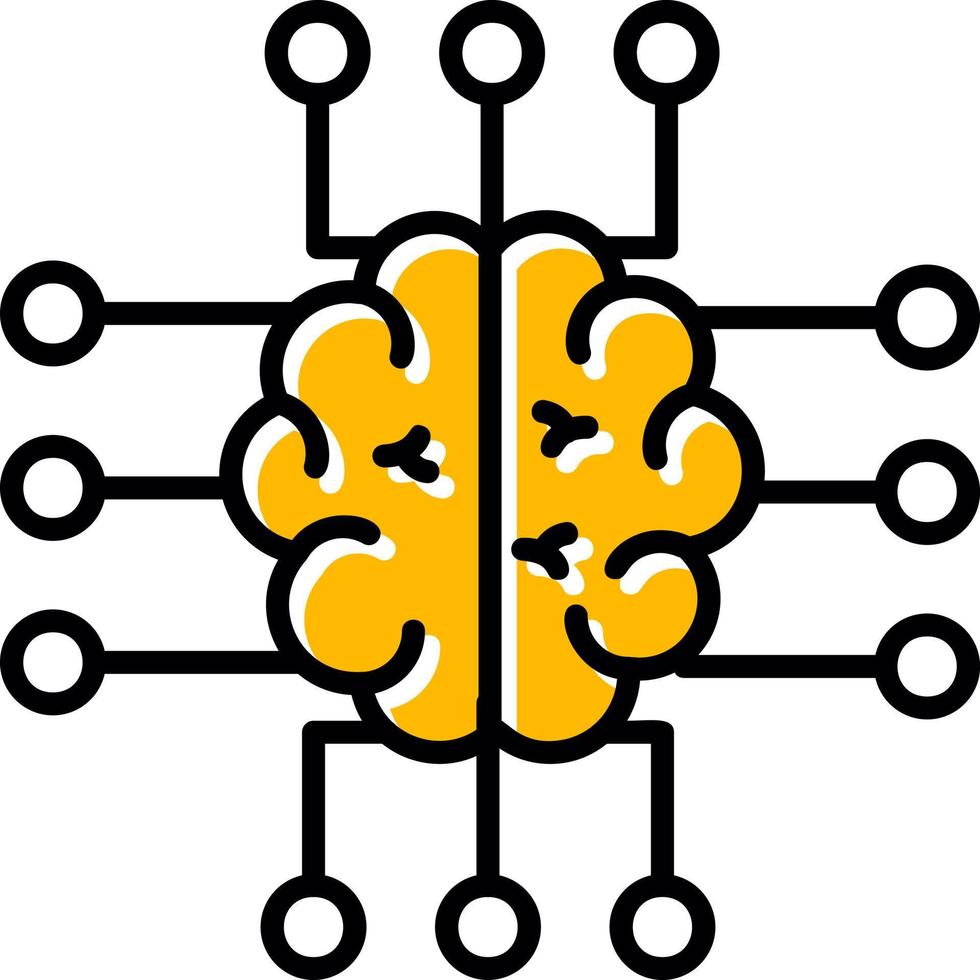 Neuroimaging Creative Icon Design vector