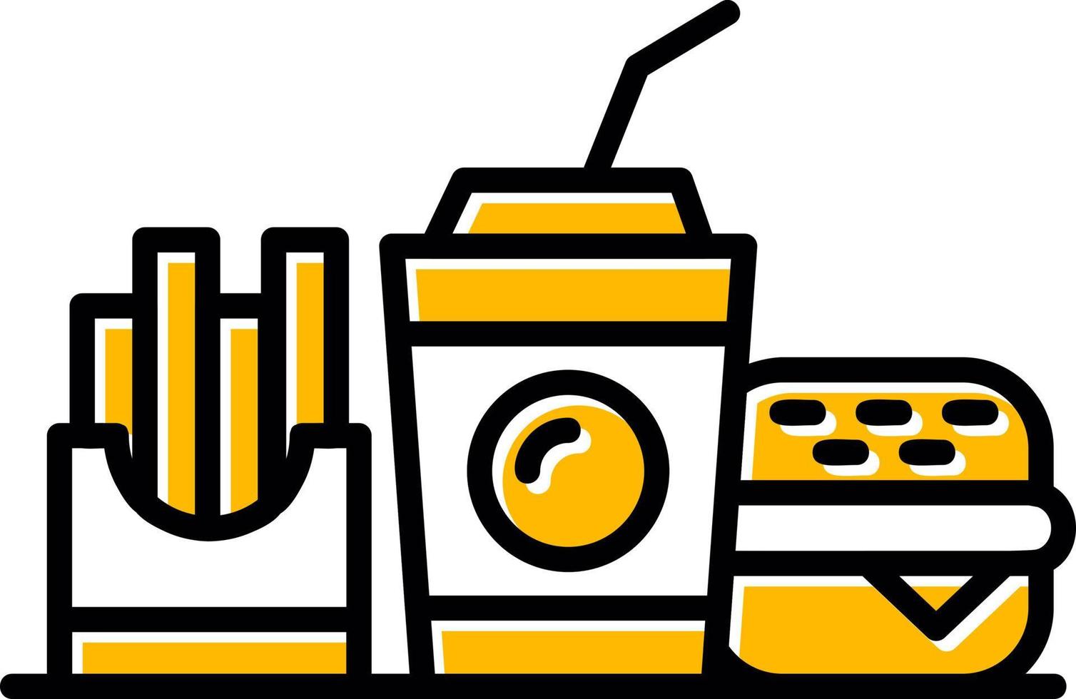 Fast Food Creative Icon Design vector