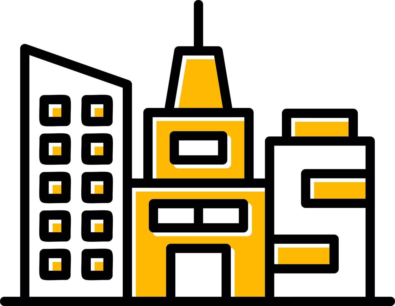 Property Building Creative Icon Design vector