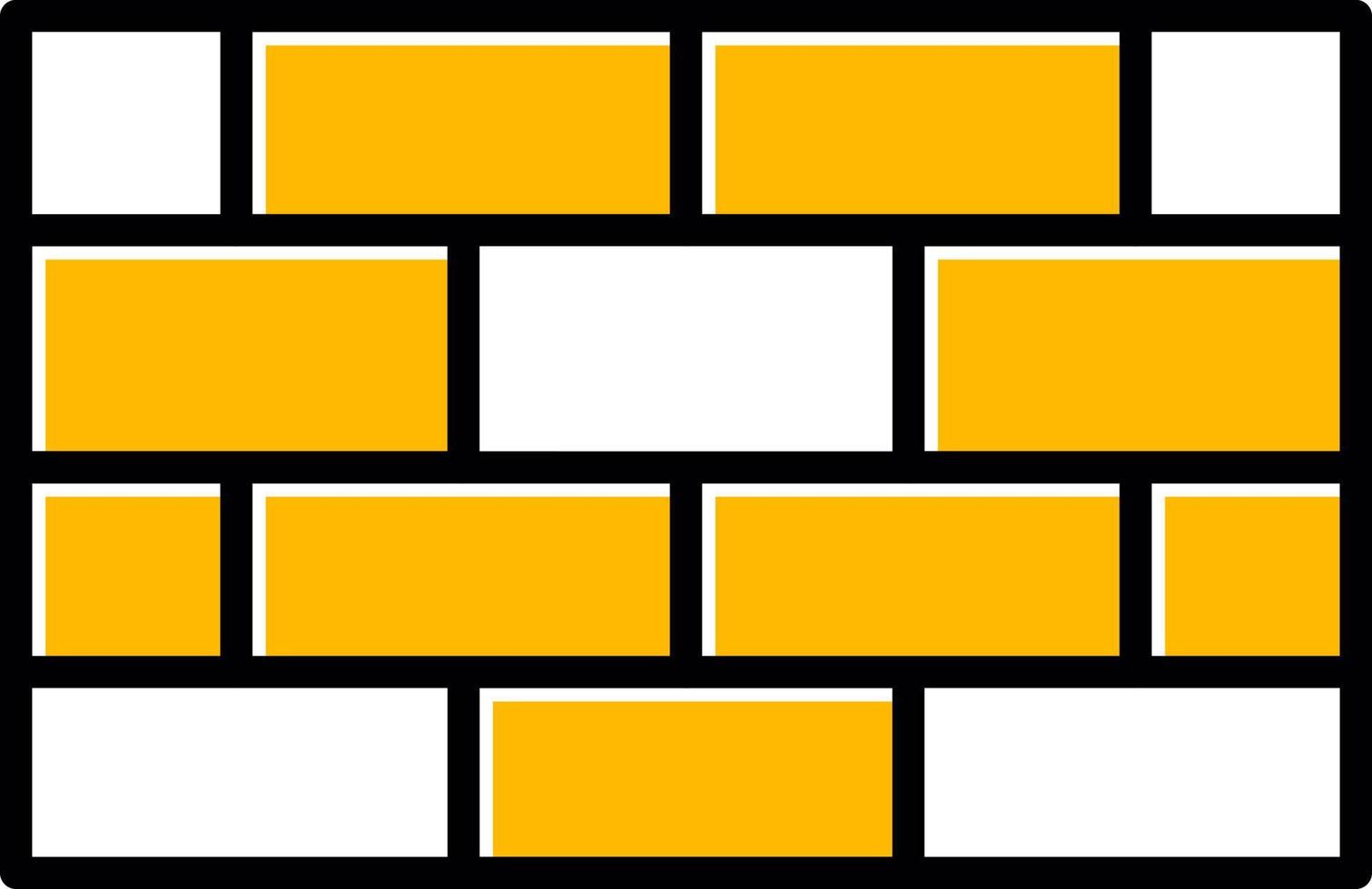 Brick Wall Creative Icon Design vector
