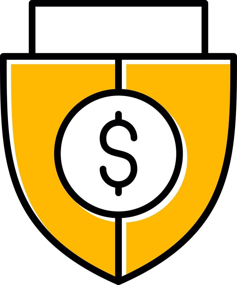 Shield Money Creative Icon Design vector