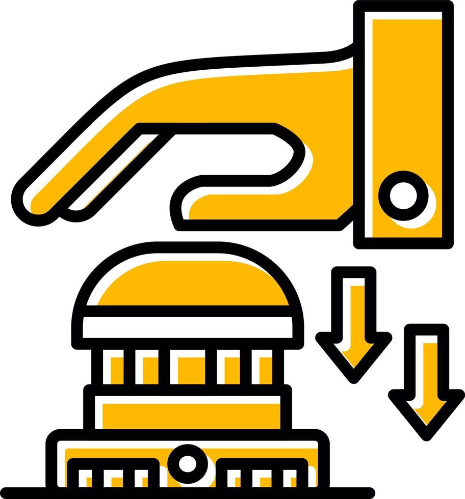 Emergency Button Creative Icon Design vector