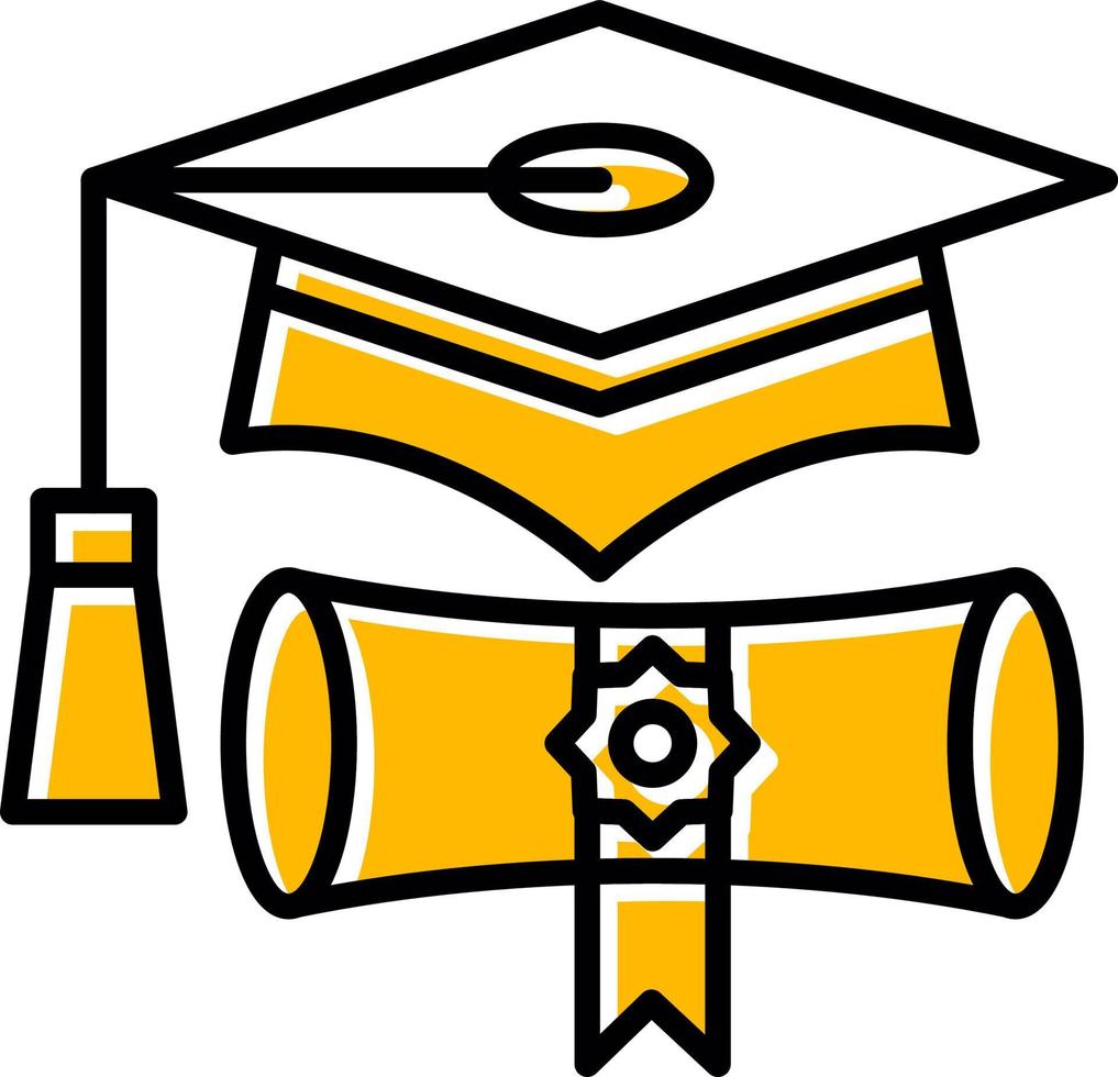 Graduation Cap Creative Icon Design vector