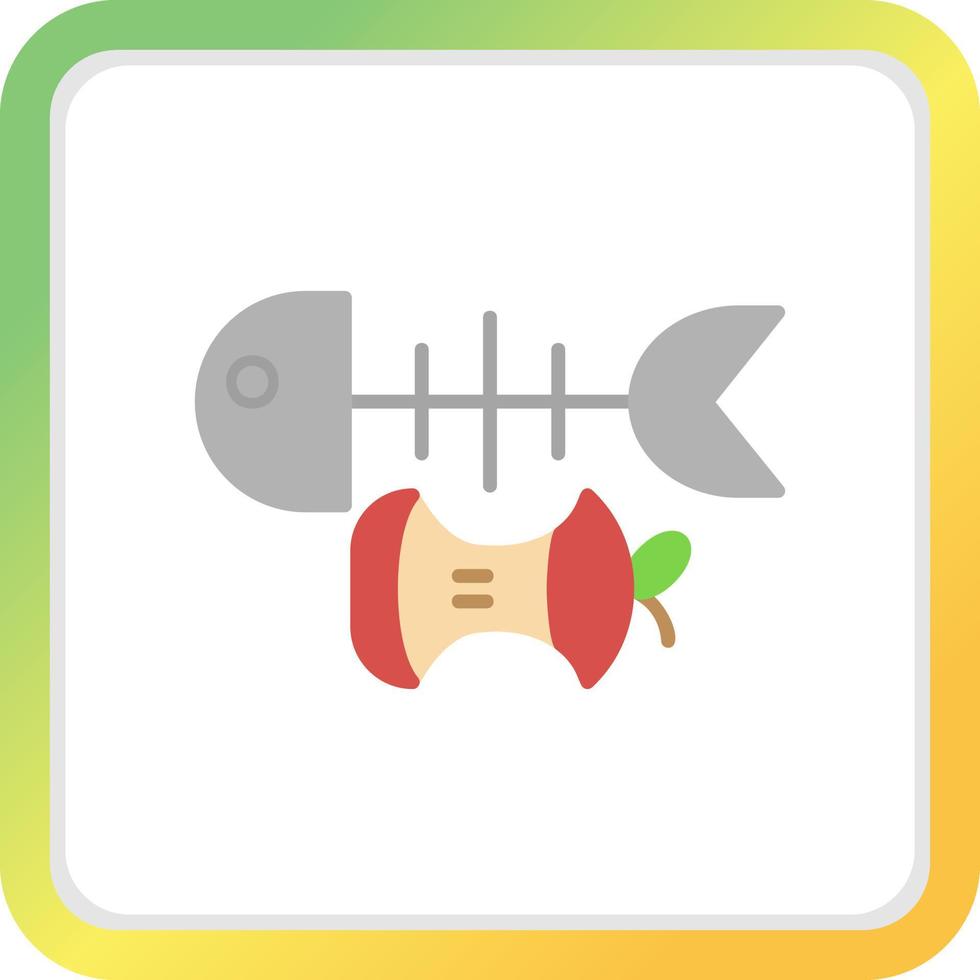 Food Waste Creative Icon Design vector