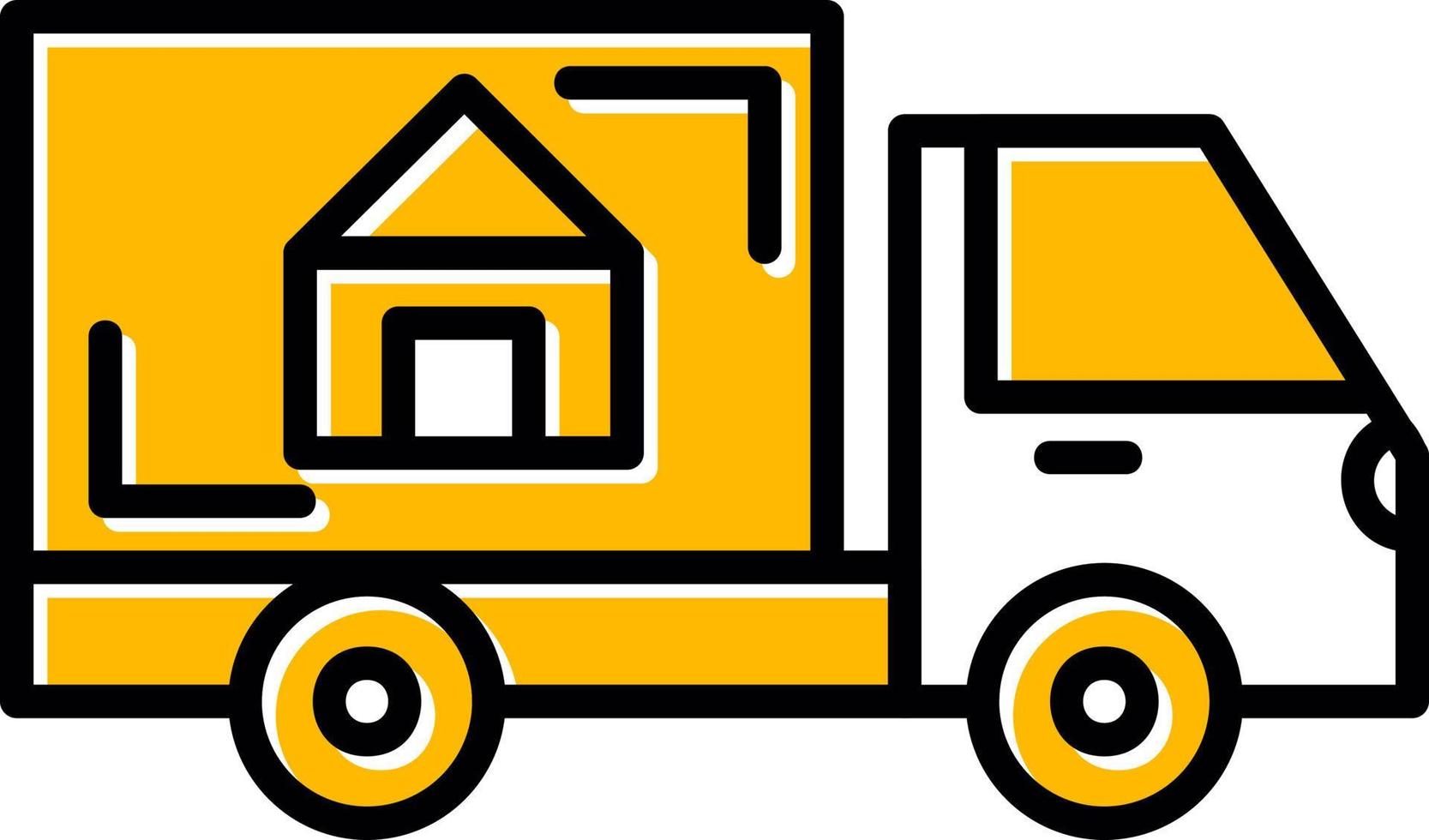 Moving Truck Creative Icon Design vector