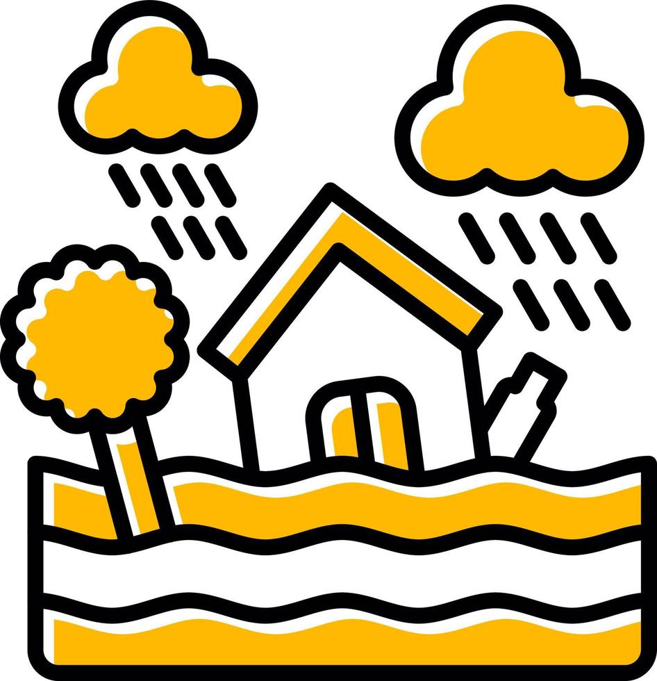 Flood Creative Icon Design vector