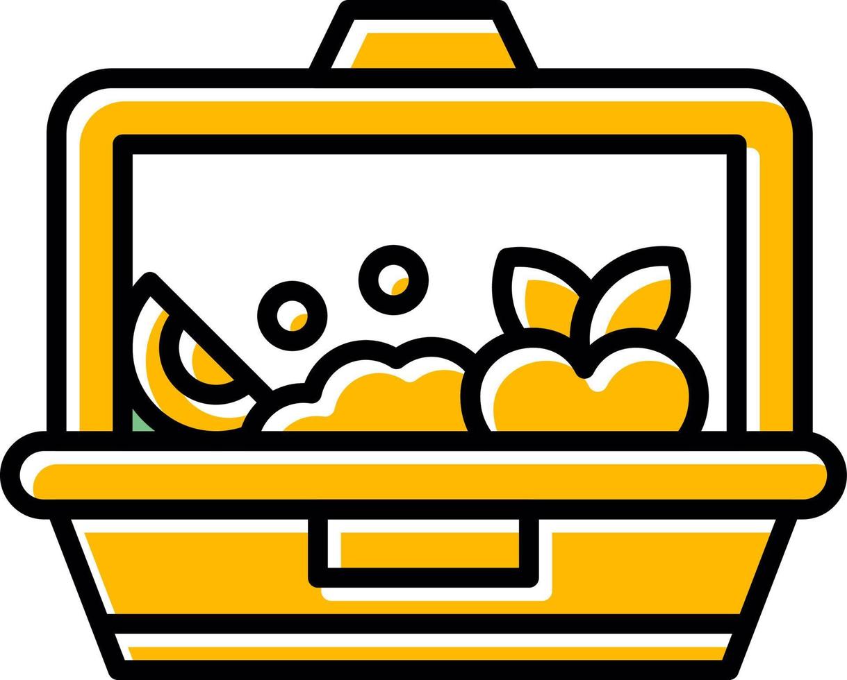 Lunch Box Creative Icon Design vector