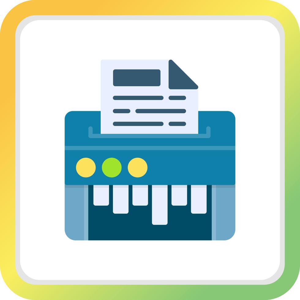 Paper Shredder Creative Icon Design vector