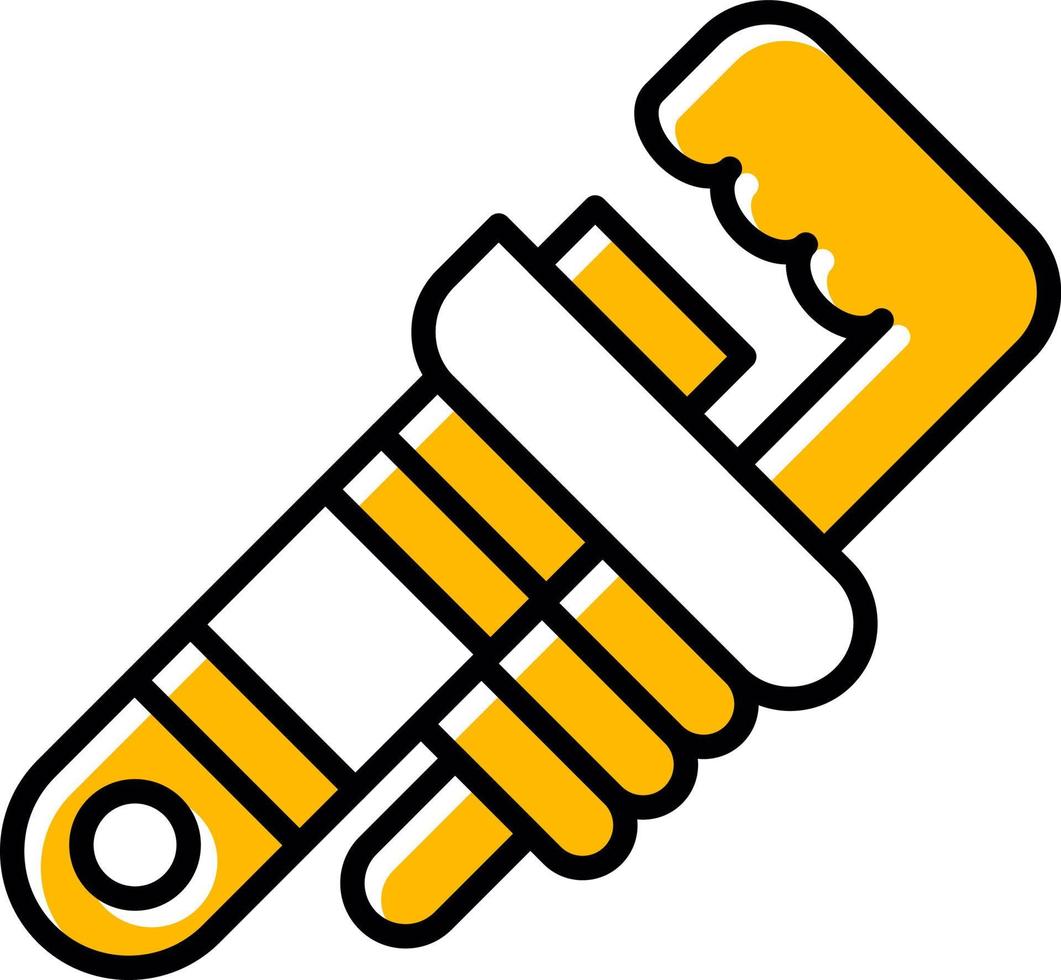 Pipe Wrench Creative Icon Design vector